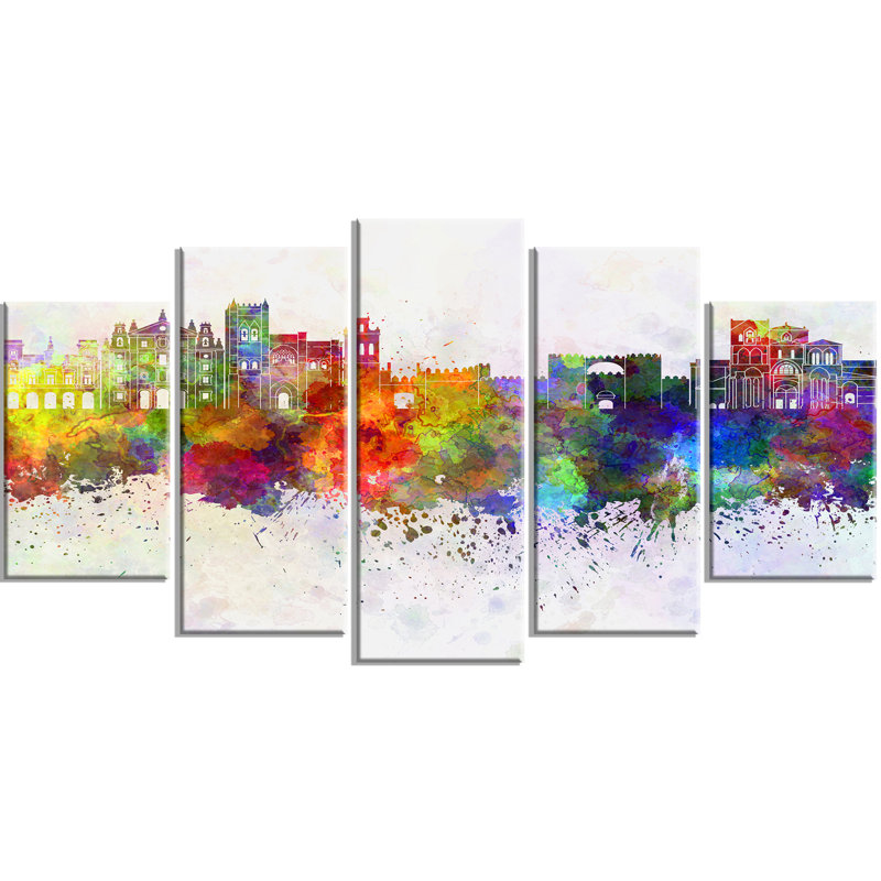 « avila horizon », ensemble de 5 reproductions d’art sur toiles tendues