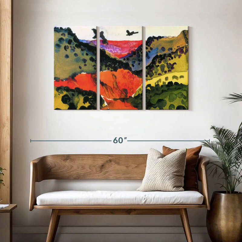 Alvord Canyon With Crows, 28" H x 45" W