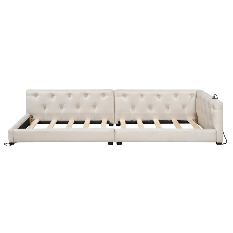 Bed, European Single (90 x 200 cm), Beige
