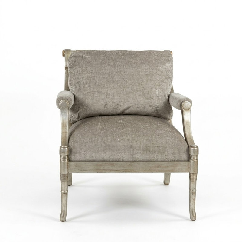Cochrane Upholstered Armchair, Off-white Chenille