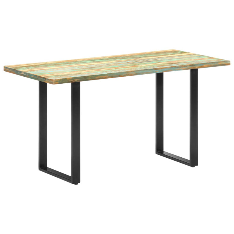 Table de salle à manger unie, Bois recyclé, L 63 po x l 31,5 po