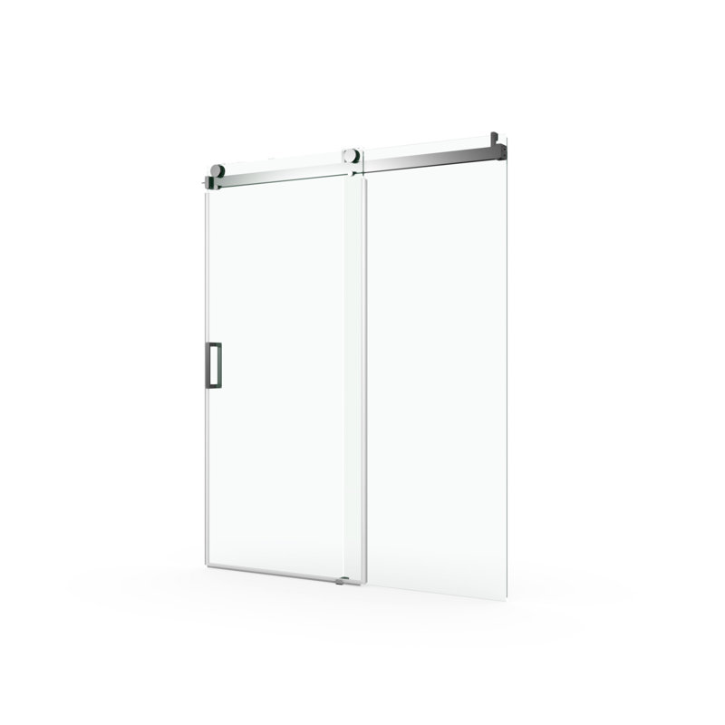 56" - 60" W X 76" H Frameless Soft-Closing Single Sliding Shower Door