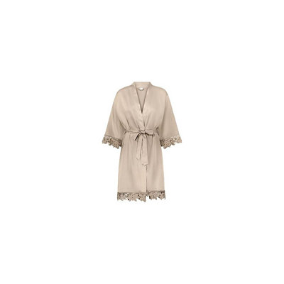 Peignoir en satin de satin fille au-dessus du genou