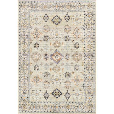 Emmie Oriental Beige/Olive/Denim/Charcoal/Sage Area Rug