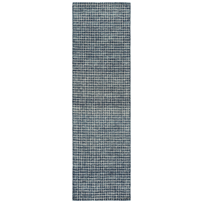 Metro 809 Hand Tufted 80% Wool; 20% Cotton Geometric Rug, 2'-3" X 8'-0" Runner