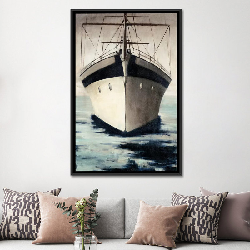 « sous l’arc », reproduction sur toile, H 26 po x l 18 po x P 1,5 po, Toile avec cadre noir, Pas de tapis