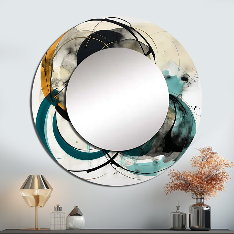Reproduction de miroir mural Raben, 36 po x 36 po