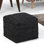 Pouf carré en cuir véritable Buffalo de 18 po Fredrik