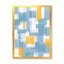 «Colorfields in Shades of Teal and Orange», reproduction de cadre photo sur toile-588913438-588913411