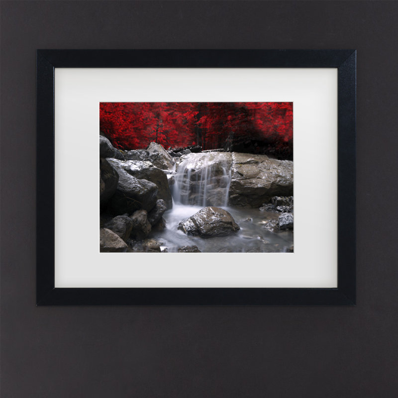 «Red Vison», impression sur toile, H 11 po x l 14 po x P 0,5 po, Impression encadrée, Black