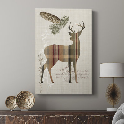 Woodland Plaid I -Gallery Wraraped Cavas