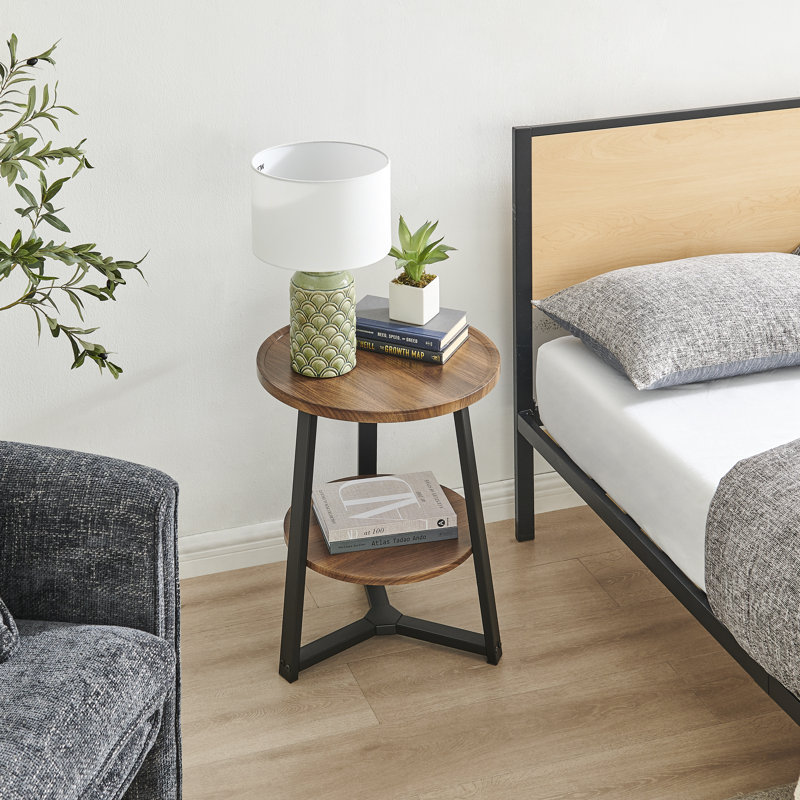 Zeltzin 2 Tier Round End Table