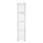 Vitrine à une porte avec 4 tablettes, blanc-1160168181