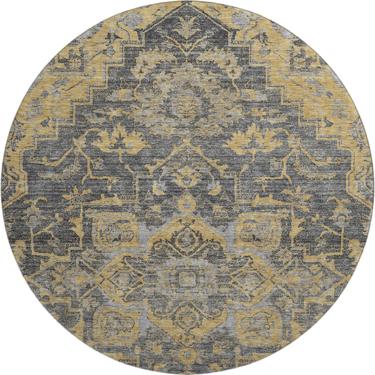 Premium Machine Washable Prisco Gray Rug