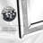 Glam Mirrored Console Table & Crushed Diamond Accent Wall Mirror Set Modern Glam Stylish