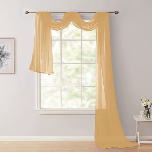 Wayfair | Yellow & Gold Valances & Kitchen Curtains You'll Love in 2024