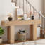 Console cannelée de 63 po - Canapé de ferme pour vestibule, salon, couloir-130058954