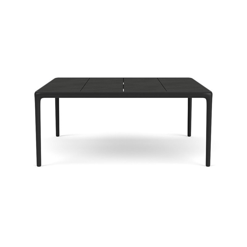 Otti Square Coffee Table, Black/Smoke