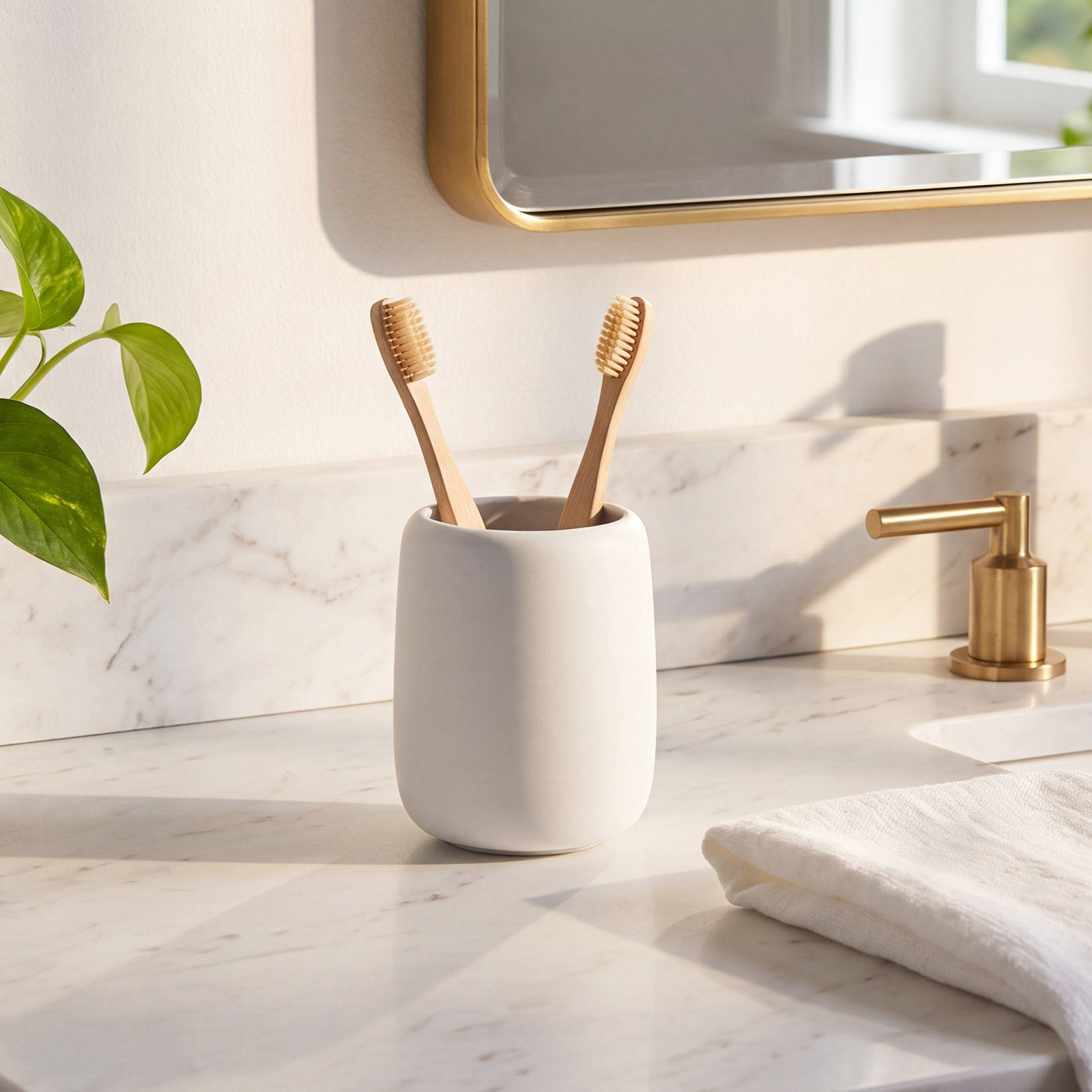 Sono Toothbrush Holder, White