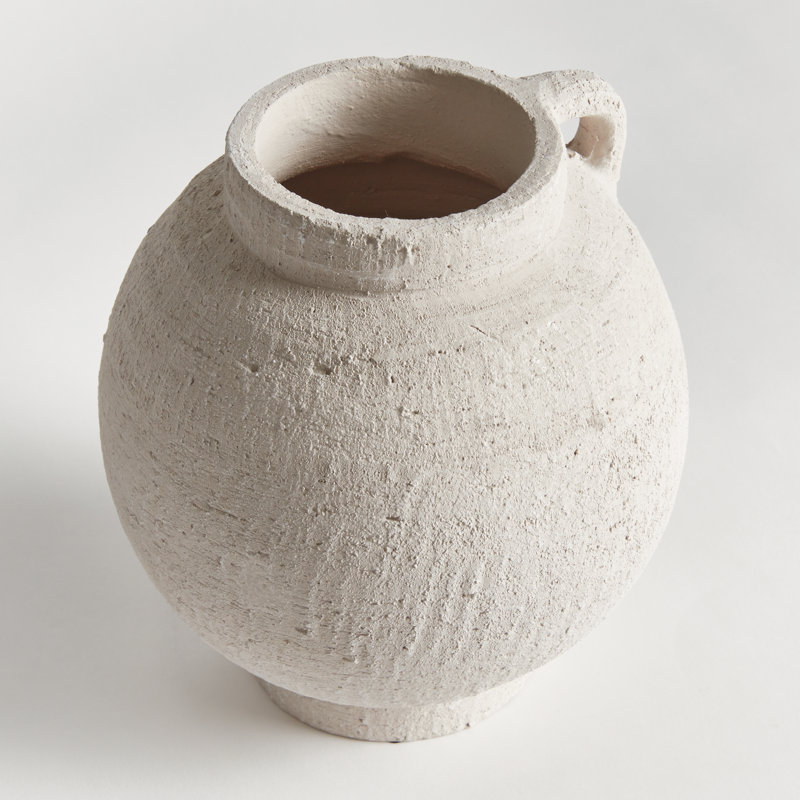 Gianna Handmade Terracotta Table Vase, 9.5" H x 8.75" W x 8.75" D