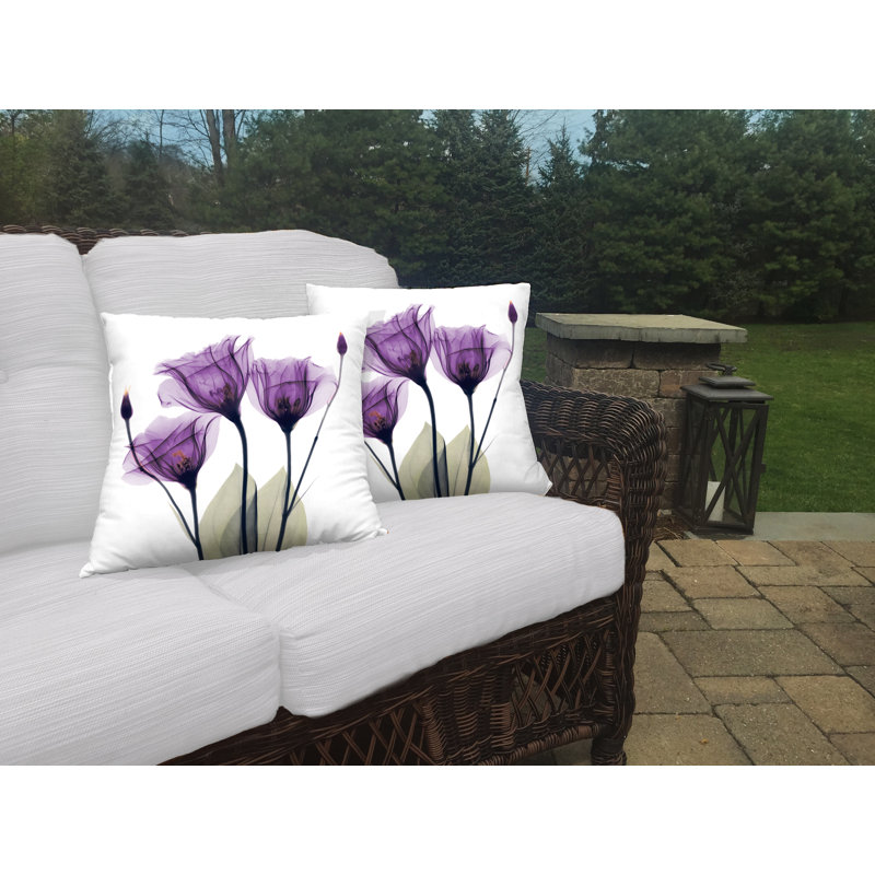 Coussin décoratif intérieur / extérieur Gentian Hope Gentian Hope, H 18 po x l 18 po