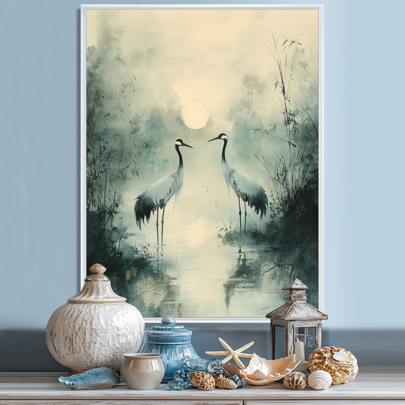 Lavine - Animals Wall Art Living Room, Impression encadrée flottante, H 20 po x l 12 po, Blanc
