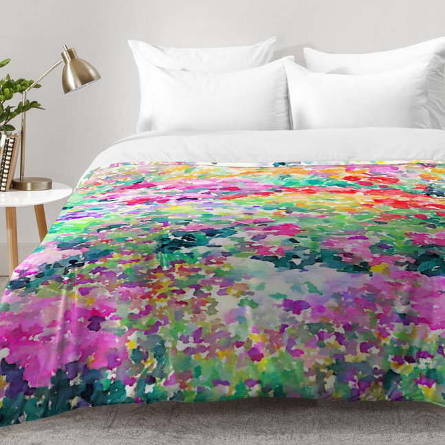 Jacqueline Maldonado Modern & Contemporary Polyester Abstract Comforter, Full/Queen Comforter + 2 Standard Shams
