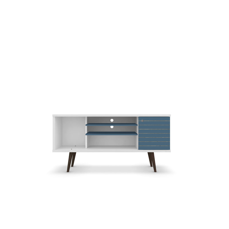 Meuble télé 53 po Liberty, Bleu ardoise