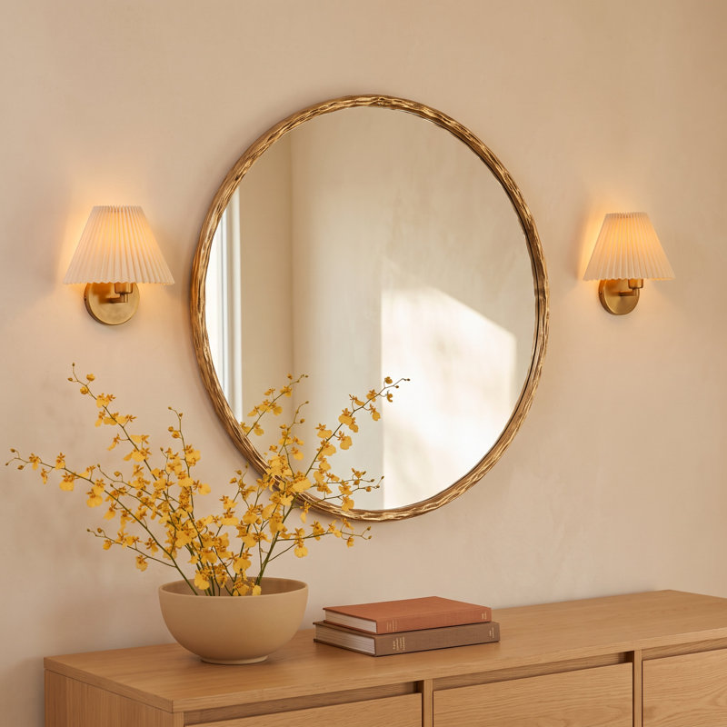 Evelynn Metal Round Wall Mirror