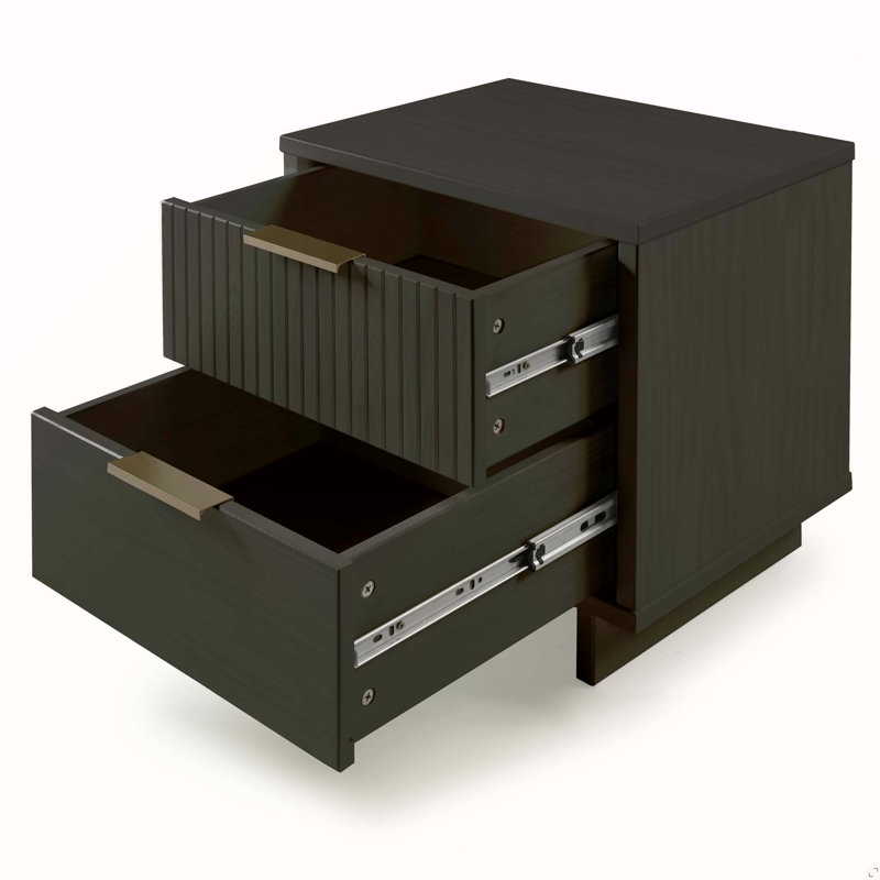 Table de chevet gris anthracite