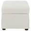 Repose-pieds avec rangement relevable hydraulique Merced Beige