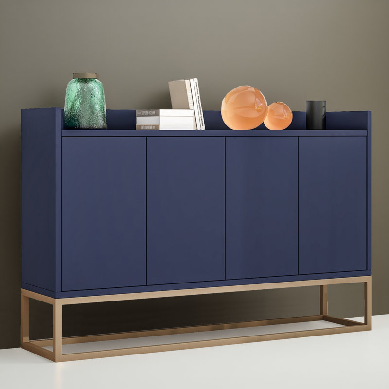 47.31'' Console Table, Navy Blue