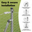 Vidaxl Fence With Posts PVC-Coated Steel-116798088-116798096