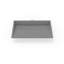 Lavabo de salle de bain encastré en pierre 25,2 po x 16,1 po Badeloft UB-04-L-GGRY-138187389