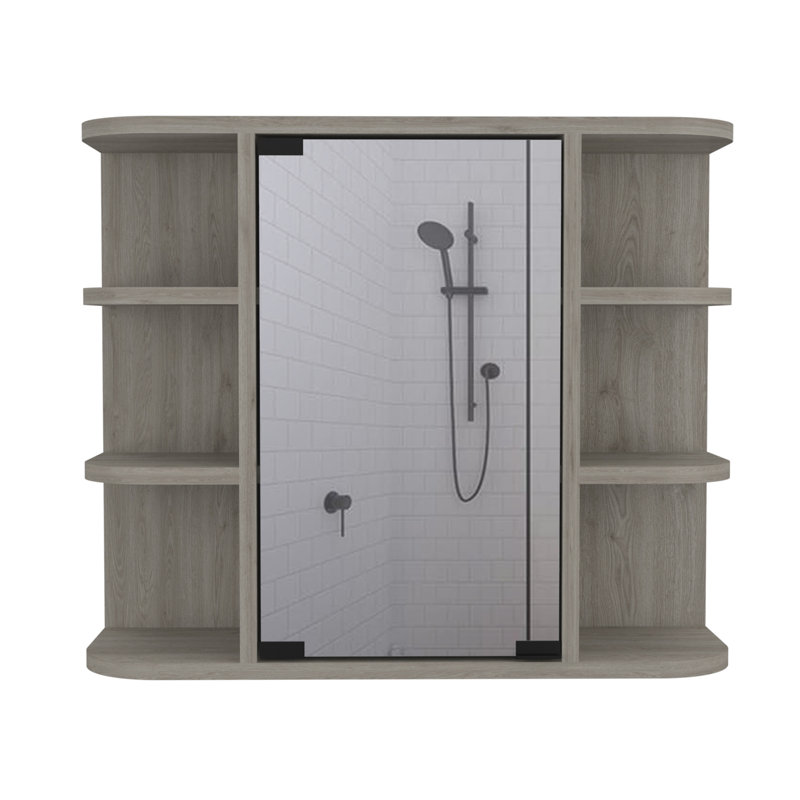 Roseburg 6-Shelf Medicine Cabinet, Light Gray