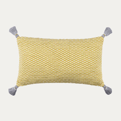 Ella Rectangular Cotton Pillow Cover and Insert