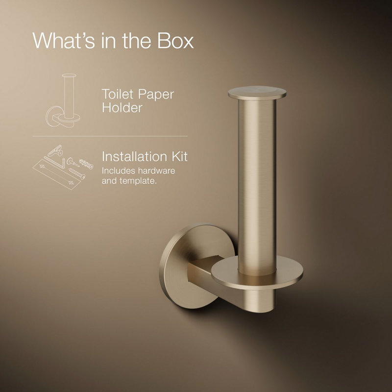 Components™ Vertical Toilet Tissue Holder, Bronze
