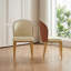 Chaise de salle à manger en similicuir moderne avec pieds en métal doré 