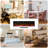 50 inches Recesses and Wall Mounted Electric Fireplace inserts