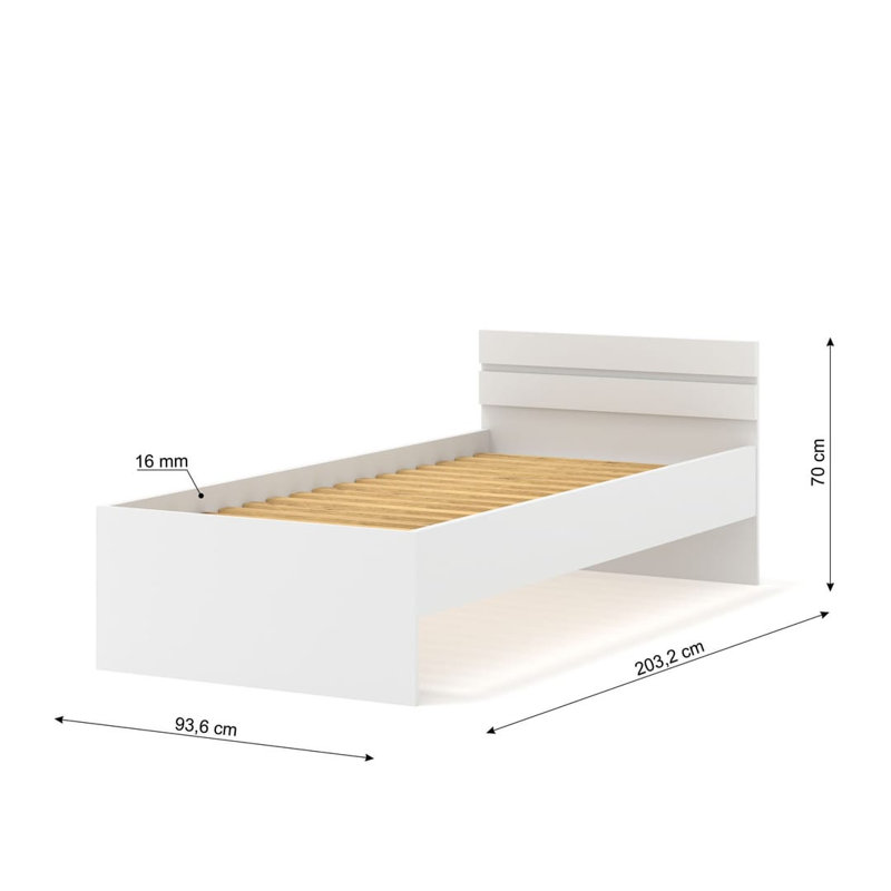 Bhatari Bed, White