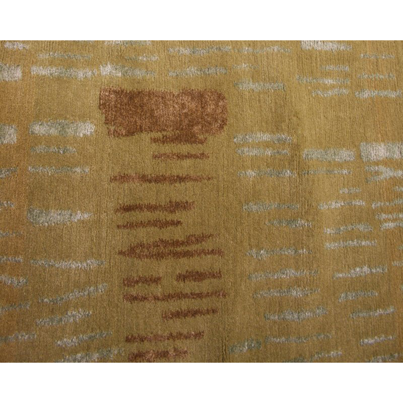 Prati Abstract Area Rug in Gold/Green, Rectangle 8' x 10'