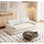 Canapé-lit convertible grand 3-en-1 avec rangement latéral, causeuse multifonctionnelle en velours pour le salon et la chambre à coucher-1534030446