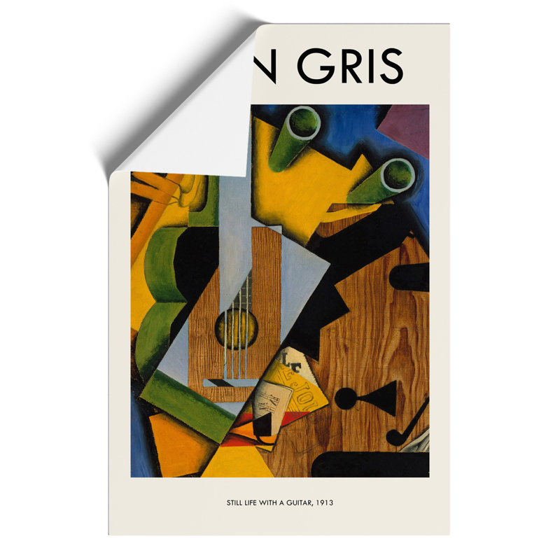 Still Life With Guitar by Juan Gris - No Frame Print, 30cm H x 21cm W x 0.1cm D