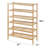 Modern 6-Tier Bamboo Shoe Rack, Space Saving, Waterproof, Stackable, Foldable Design