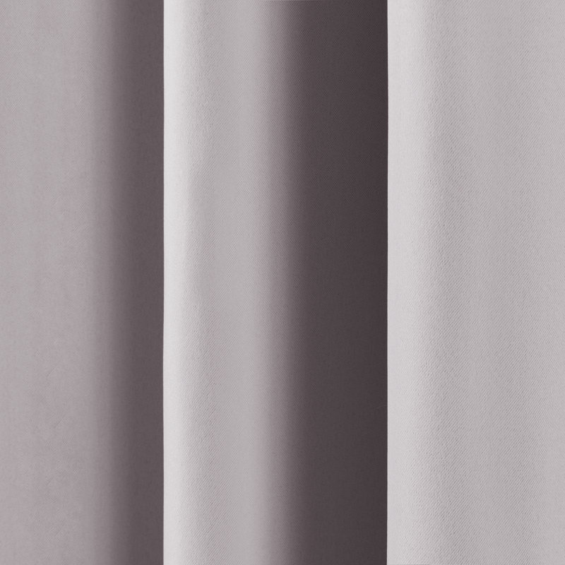 Rideau simple occultant / occultant avec œillets Lucca, Gris clair, l 100 po x L 96 po