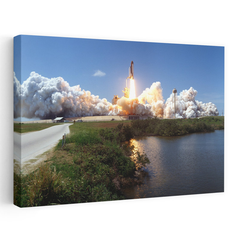 Lancement, Kennedy Space Center, Floride, États-Unis, art mural contemporain, H 40 po x l 60 po