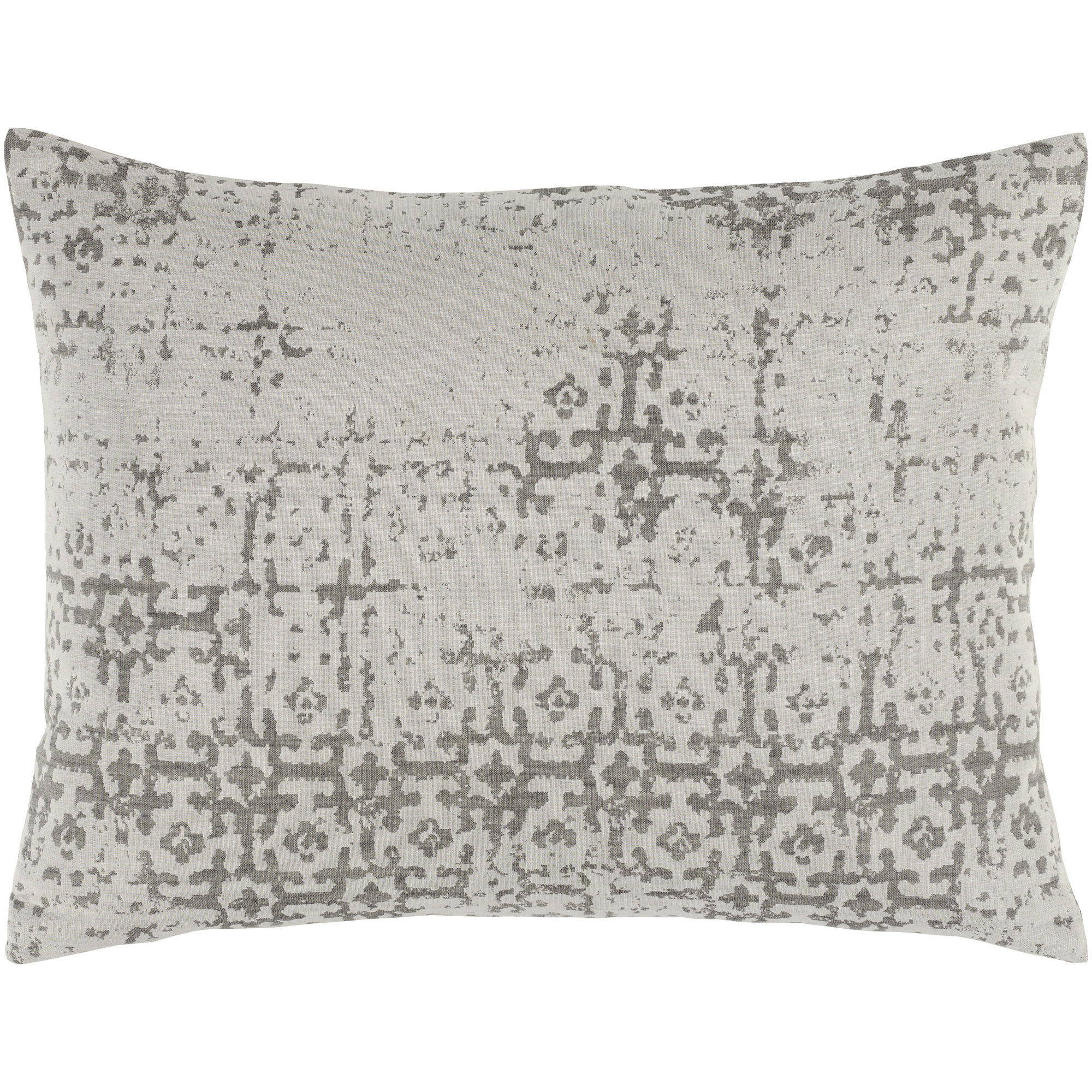 Aneta Modern & Contemporary Cotton Hand Woven Geometric Shapes Duvet Cover, King/Cal. King, Light Gray