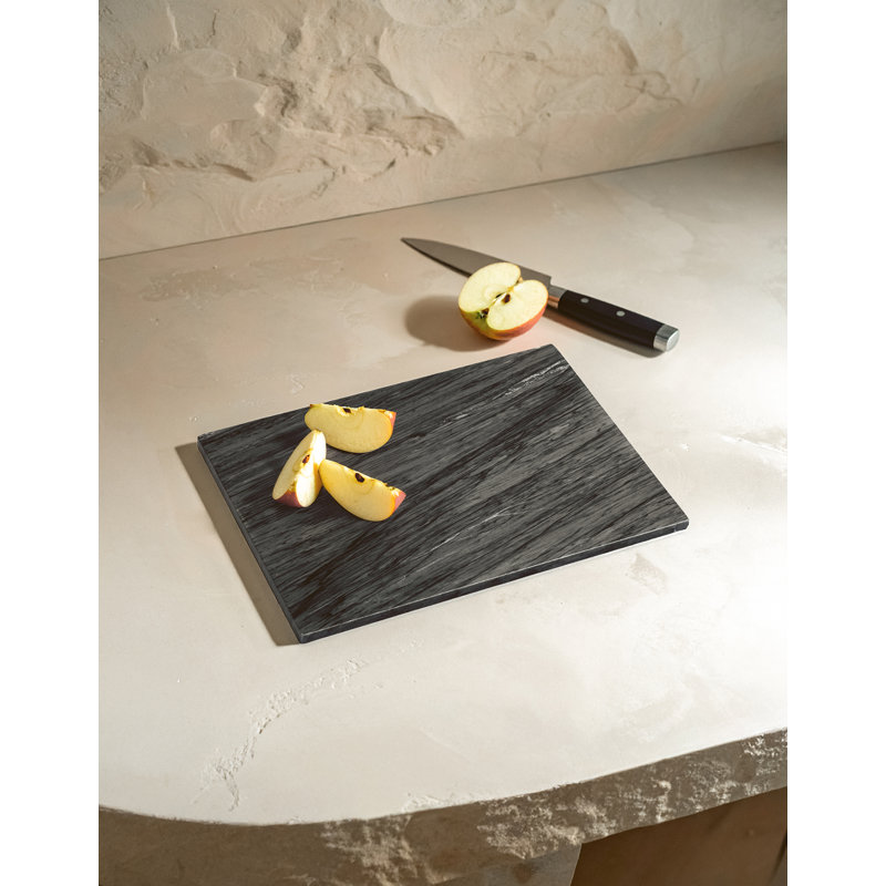 Marble Chopping Board, Black, 41 cm H x 31 cm W x 2 cm D