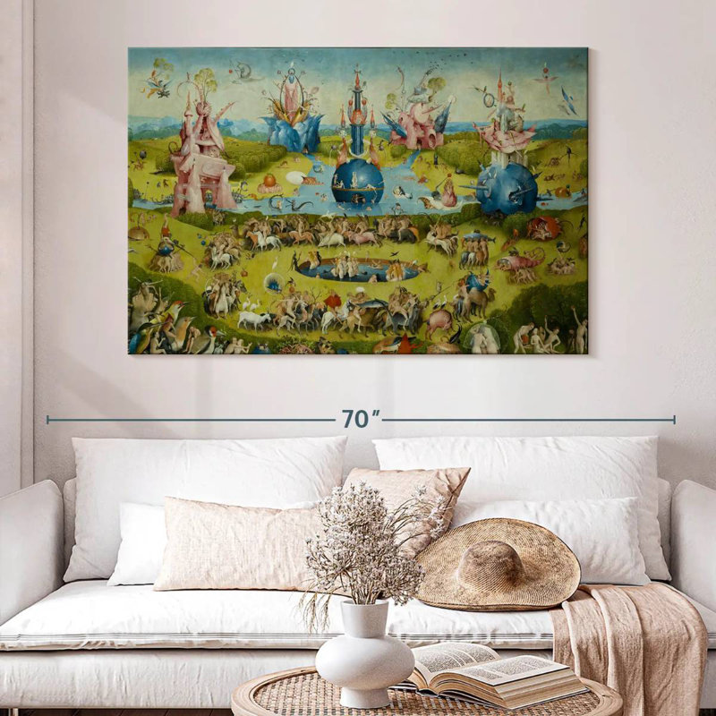 Leisha Le jardin des délices terrestres IV, H 34 po x l 51 po