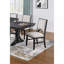 Table de salle à manger de style traditionnel et 6 chaises d'appoint en tissu blanc